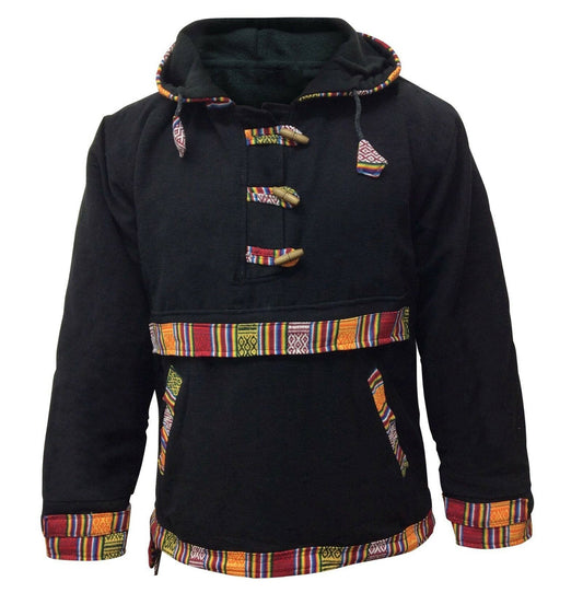 Unisex Woven Cotton Fleece Lined Pull Over