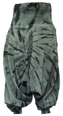 Tie Dye Harem Pants, Colourful Yoga Boho Baggy Trousers Hippie Clothes