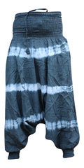 Tie Dye Harem Pants, Colourful Yoga Boho Baggy Trousers Hippie Clothes