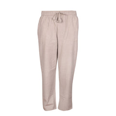 WOMENS PLAIN TROUSERS ELASTICATED WAIST YOGA PANTS WITH POCKETS