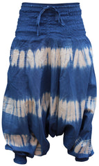 Tie Dye Harem Pants, Colourful Yoga Boho Baggy Trousers Hippie Clothes