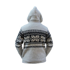 Men's High Neck Snow Flake Jumper