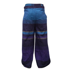 WOMEN MULTICOLOURED HIPPIE WRAP TROUSER PANTS