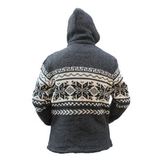 Men's High Neck Snow Flake Jumper