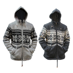 Men's High Neck Snow Flake Jumper