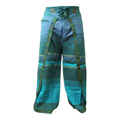 WOMEN MULTICOLOURED HIPPIE WRAP TROUSER PANTS