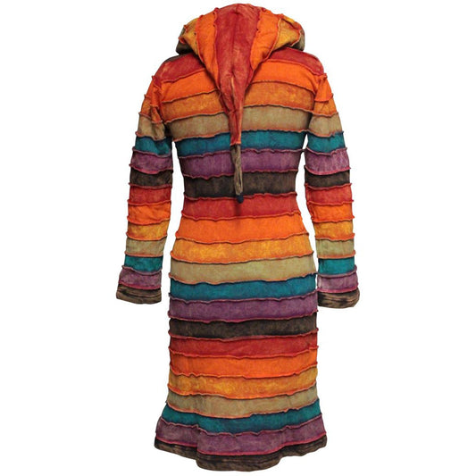 Women's Stone Washed Hippy Over Coat Long Jacket