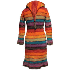 Women's Stone Washed Hippy Over Coat Long Jacket