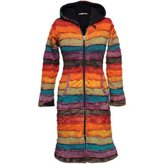 Women's Stone Washed Hippy Over Coat Long Jacket