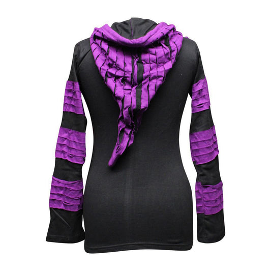 Women's Razor Cut Emo Gothic Lined Jacket