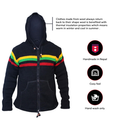 Men's Winter Rasta Hippie Jacket