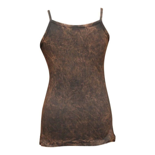 WOMEN STONEWASHED PATCHWORK SLASHED SUMMER FESTIVAL VEST TOP