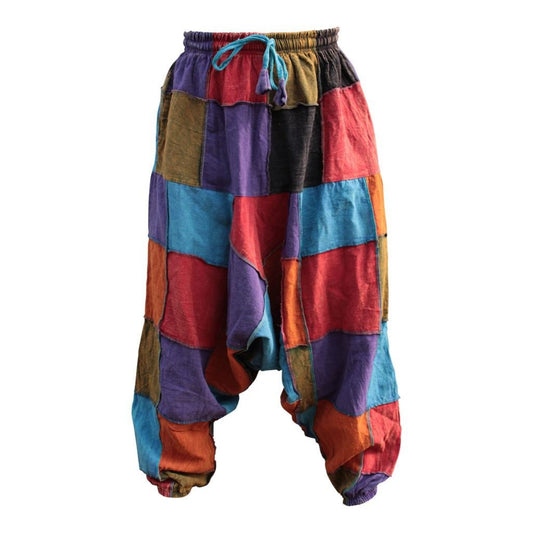 WOMEN PATCHWORK SUMMER FESTIVAL HIPPIE HAREM TROUSER