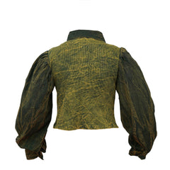 Women Long Sleeve Button Down Boho Short Shirt