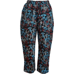 Womens Hippie Trouser Mushroom Print Harem Pants Elastic Waist Yoga Boho Pajama