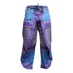 WOMEN MULTICOLOURED HIPPIE WRAP TROUSER PANTS