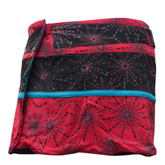 WOMEN REVERSIBLE BOTH SIDE WRAP ROUND HIPPIE POPPER SKIRTS