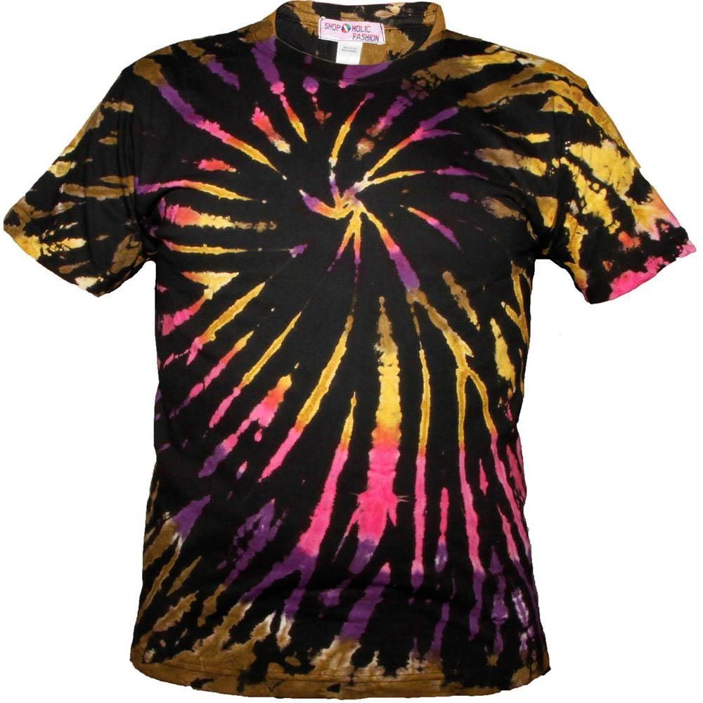 Our best selling staple unisex tie dye t-shirt. Nail the DIY tie-dye trend the easy way. Features a crew neck, drop shoulders, dad cut style in a soft, cotton. There are so many colours available in this bright and eye catching style that it'll be hard to decide what design to pick! 