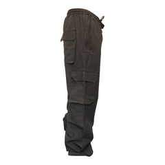 MENS PLAIN COLOUR HEMP HIPPIE COMBAT TROUSERS