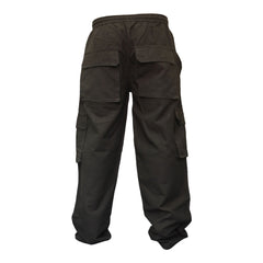 MENS PLAIN COLOUR HEMP HIPPIE COMBAT TROUSERS