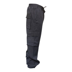 MENS PLAIN COLOUR HEMP HIPPIE COMBAT TROUSERS