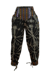 Womens Tie Dye Skirt Trouser Elastic Waist Hippie Pants