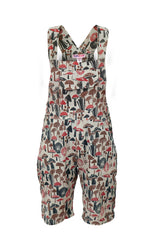 Women's Short Dungarees Patchwork Cotton Hippie Summer Jumpsuits