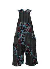 Women's Short Dungarees Patchwork Cotton Hippie Summer Jumpsuits