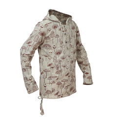 Mens Lightweight Hippie Hooded Shirt