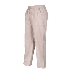 WOMENS PLAIN TROUSERS ELASTICATED WAIST YOGA PANTS WITH POCKETS