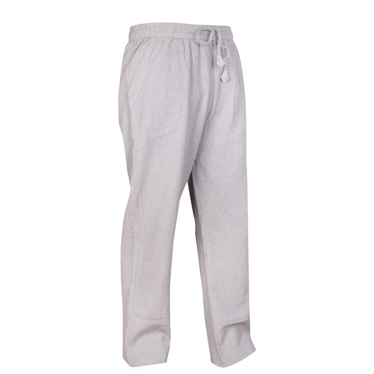 WOMENS PLAIN TROUSERS ELASTICATED WAIST YOGA PANTS WITH POCKETS