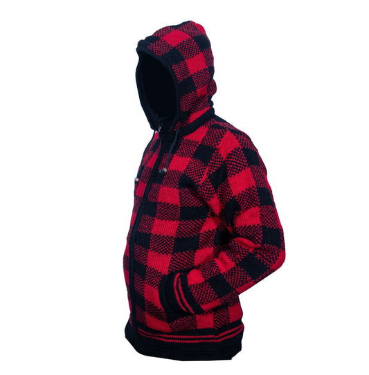 Men's Red & Black Checkered Lumberjack Jacket