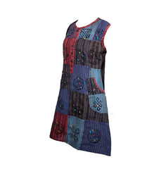 Women's Stonewashed Patchwork Dress