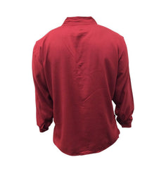 Men's Linen Collarless Grandad Shirt