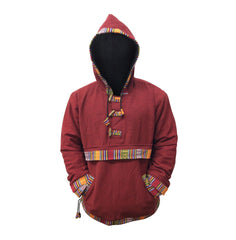 Unisex Woven Cotton Fleece Lined Pull Over