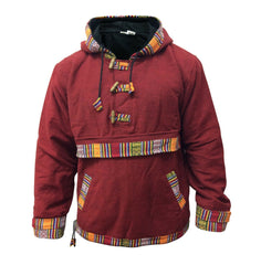 Unisex Woven Cotton Fleece Lined Pull Over