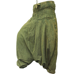 PLAIN LOOSE FIT HAREM TROUSERS FOR WOMEN