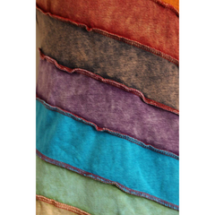 Women Stonewashed Rainbow Striped Cotton Hippie Boho Tank Top