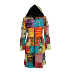 Women's Embroidered Knee Length Jacket