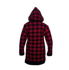 Women's Wool Check Long Coat