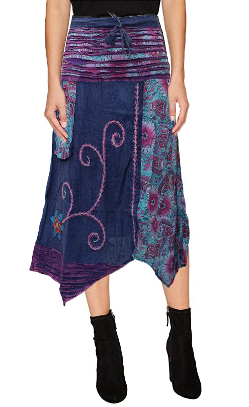 asymmetric-embroidered-floral-skirts-for-women