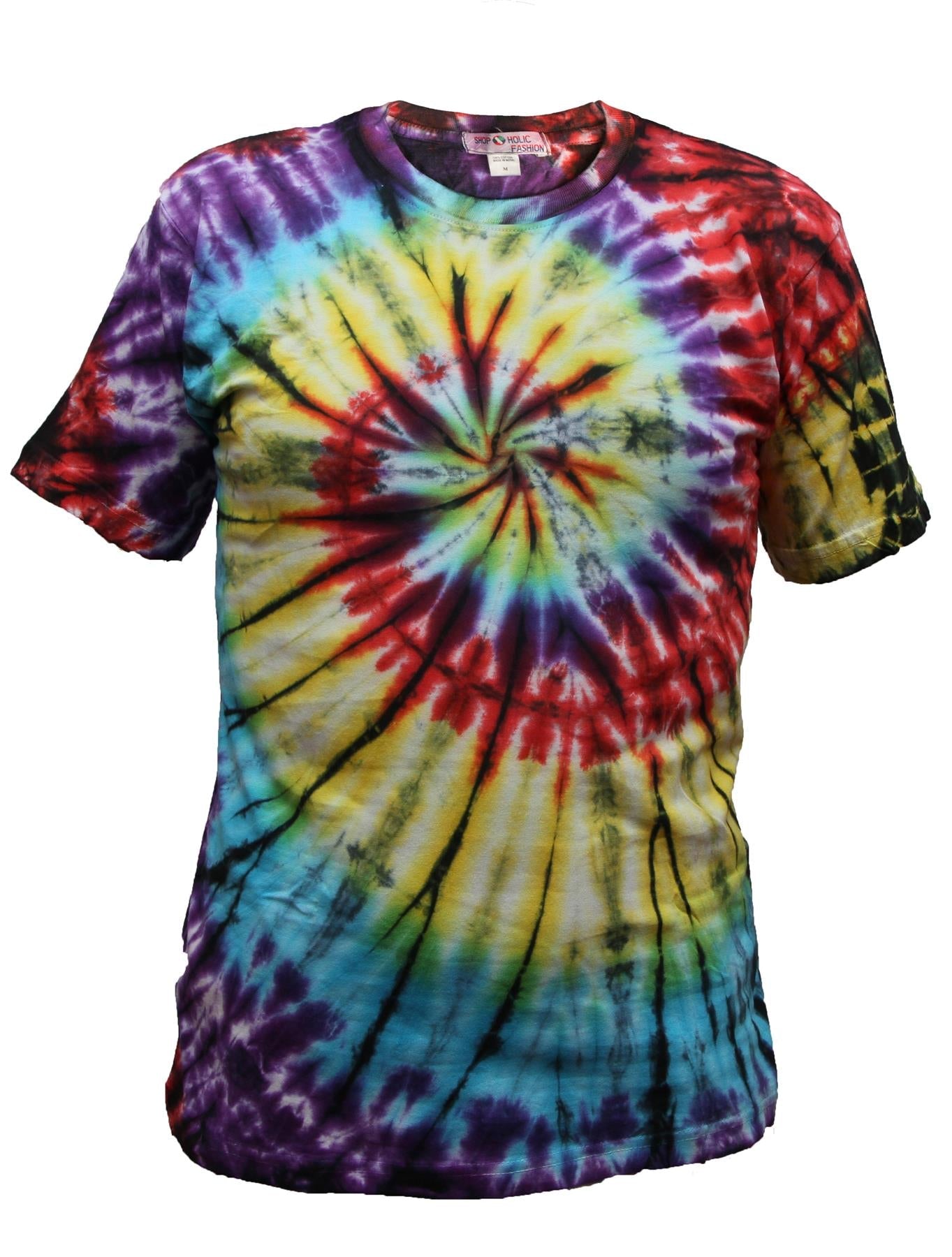 Our best selling staple unisex tie dye t-shirt. Nail the DIY tie-dye trend the easy way. Features a crew neck, drop shoulders, dad cut style in a soft, cotton. There are so many colours available in this bright and eye catching style that it'll be hard to decide what design to pick! 