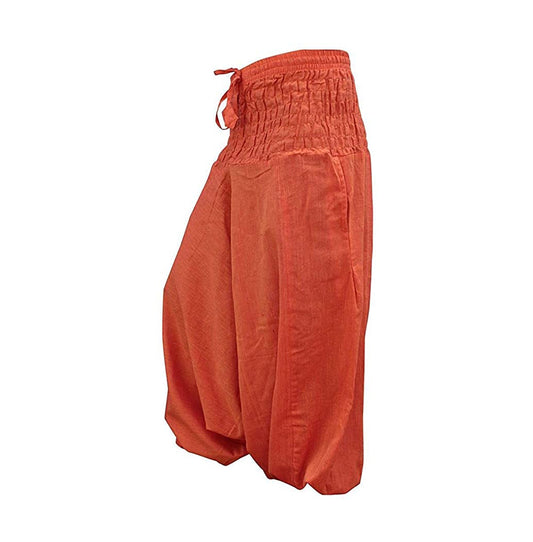 PLAIN LOOSE FIT HAREM TROUSERS FOR WOMEN