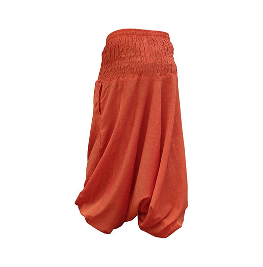 PLAIN LOOSE FIT HAREM TROUSERS FOR WOMEN