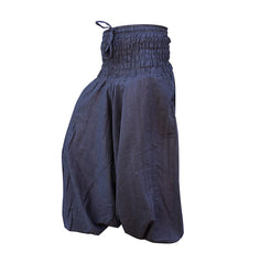 PLAIN LOOSE FIT HAREM TROUSERS FOR WOMEN