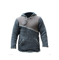 Men's Contrast Stitch Wool Pullover