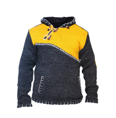 Men's Contrast Stitch Wool Pullover