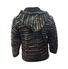 Men's Slashed Detail Hooded Jacket