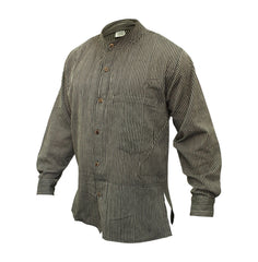 mens-pinstripe-collarless-classic-summer-shirt