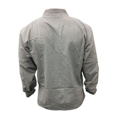 mens-pinstripe-collarless-classic-summer-shirt